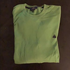 Brooks Brothers Green Crew Neck Sweater